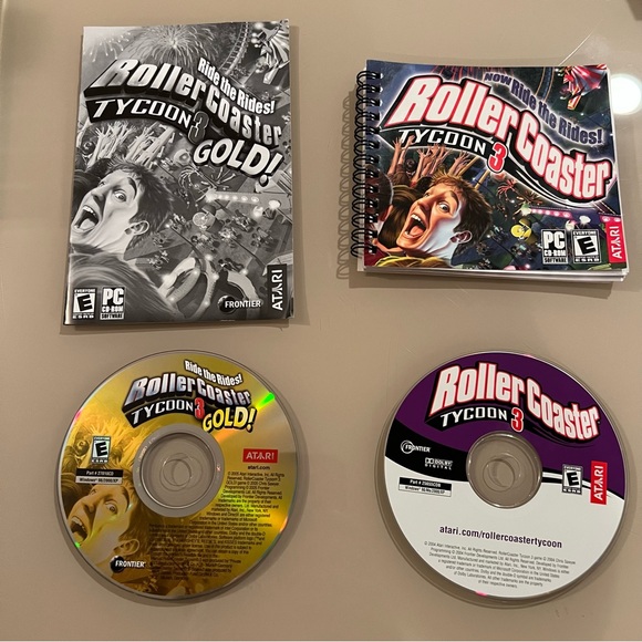 Roller Coaster Tycoon 3 Gold & Roller Coaster 3 Soaked PC Game 98/2000/XP - Picture 3 of 3